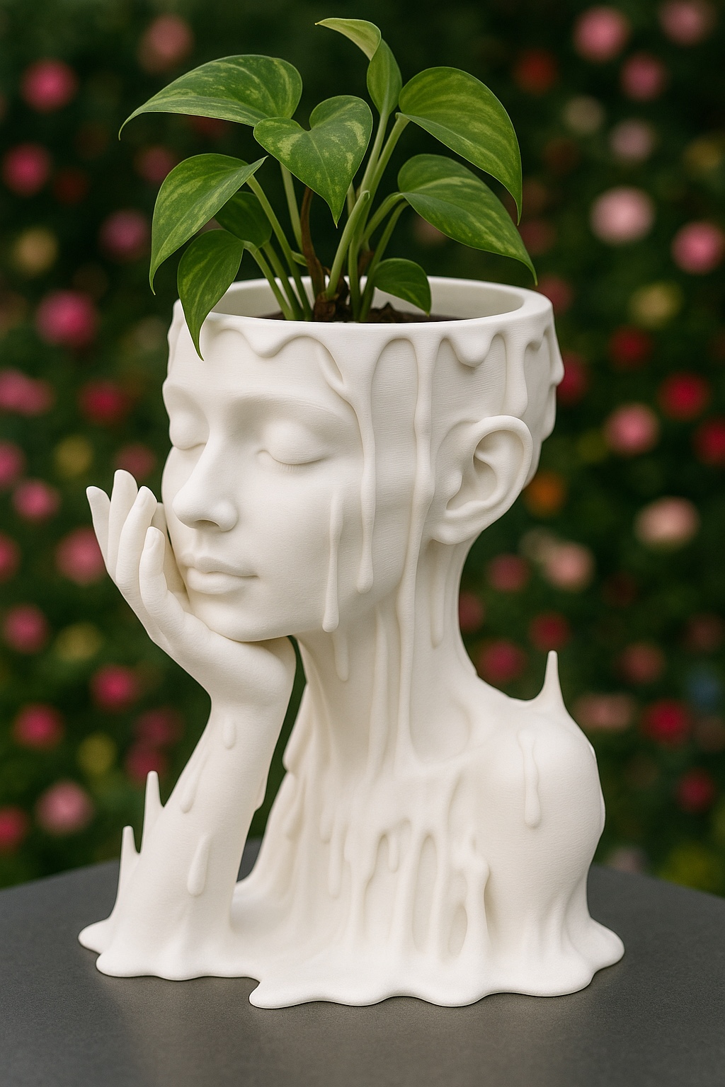 Custom sculptural planter designed and fabricated by 3DPrintLab
